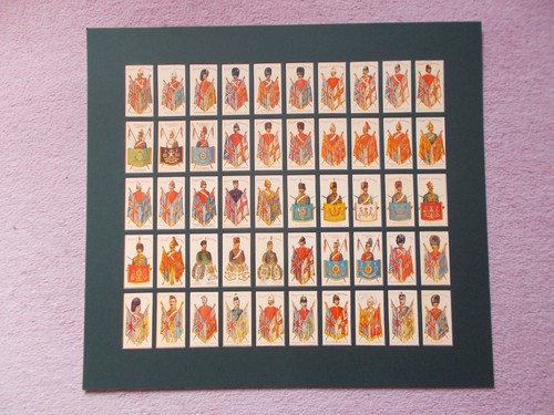 Cigarette cards mounted - cards,