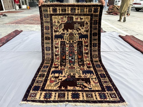 Antique afghan animal - afghan,