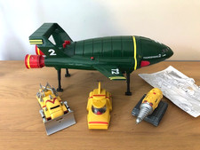 2005 Supersize 40cm Thunderbird 2 + Mole TB4 Firefly & 3 Figures Working Sounds
