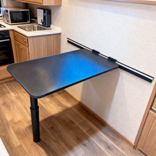 Folding Adjustable Table with Leg & Rail Campervan Caravan Motorhome Conversions