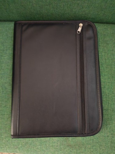Leather folio folder - leather,