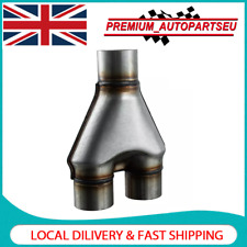 2.5” Single / 2.5" Dual Universal Stainless Steel Y Pipe Adapter Exhaust Pipe UK