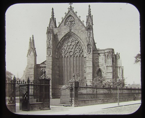 Glass magic lantern - lantern, slide