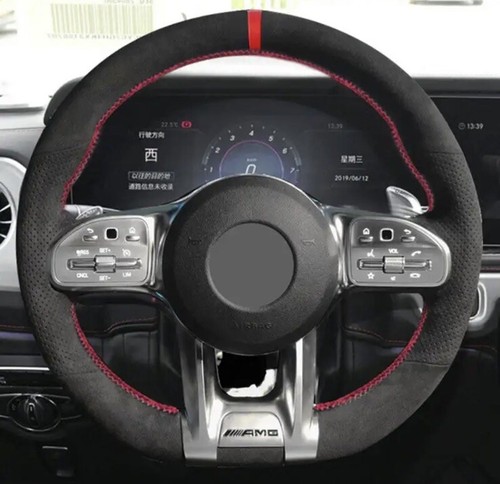 Alcantara steering wheel cover - wheel,