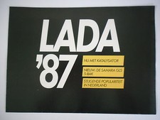 LADA RANGE orig 1987 Dutch Mkt Sales Brochure - 1200 2104 2105 2107 Niva 4x4