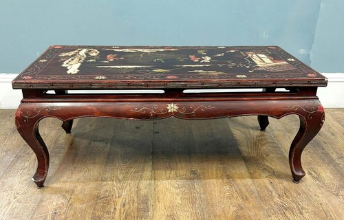 Chinese lacquered coffee table - chinese,