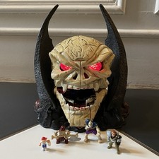 Mighty Max Skull Master Mega Head Bluebird Vintage - With Some Figures