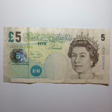 Bank england old 5 five - old,