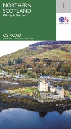 Northern scotland road map - road,