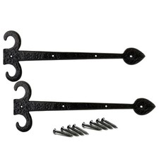 Black Antique Spear Design Door Hinge Fronts False/Dummy Antique Decorative