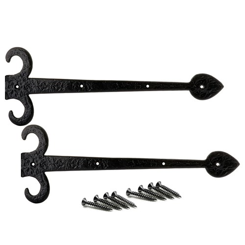 Black antique spear design - black,