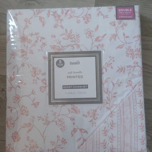 Dunelm floral toile - floral, double