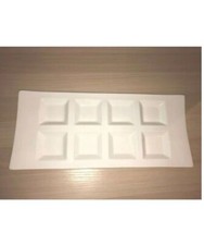 Platter Plate Large Serving Dish Rectangle 8 Section Sauce Tray Sides BBQ 13x5"