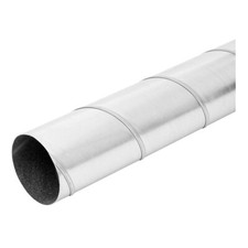 Metal Spiral Air Duct - 1.15m Length / Galvanised Steel Rigid Pipe Vent Tube
