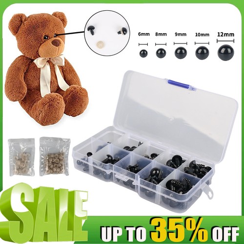 100pcs plastic safety eyes - 100pcs,