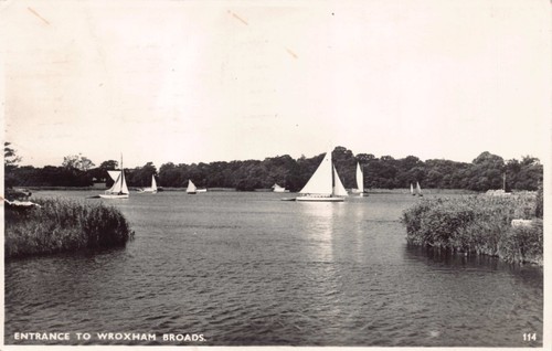 Postcard entrance to wroxham - to,