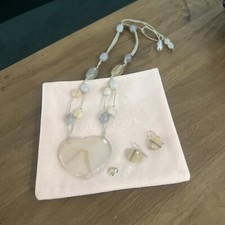 Lola Rose Montana Agate Necklace & Earring set rrp£110