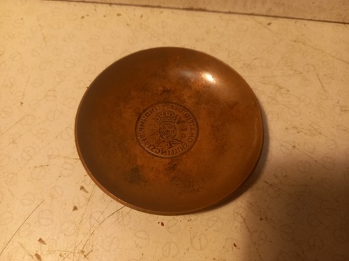 Vintage copper trinket dish - trinket,
