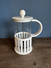 Bodum Loggia White & Stainless Steel Cafetiere 6-8 Cup 1 Litre Espresso