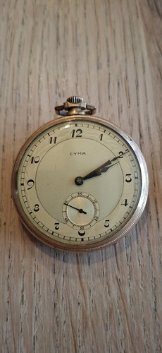 Cyma rolled gold - pocket, watch