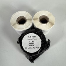 Original Dymo Write Labels 101 x 54 x 3 Rolls - New and Unused