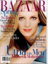 HARPERS BAZAAR March 1998 Uma