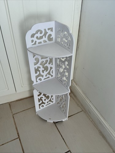 Corner shelf unit white - unit,