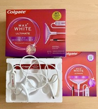 COLGATE MAX WHITE ULTIMATE AT HOME LED TEETH WHITENING KIT - USED