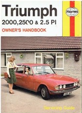 TRIUMPH 2000 2500 2.5 PI Mk1 Mk2 SALOON ESTATE '63-77 OWNERS SERVICING HANDBOOK