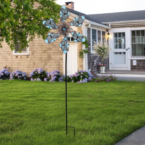 Colourful metal wind spinner - colourful,