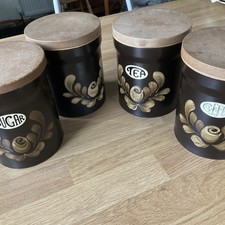 4x Denby Bakewell Storage Jars
