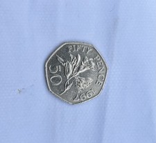 Rare Bailiwick Of Guernsey 1997 50p Coin