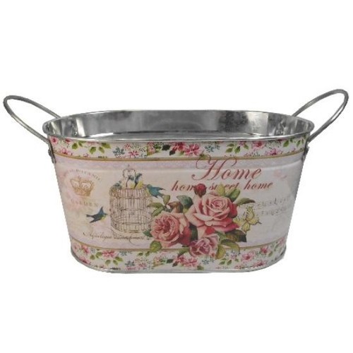 Decorative metal planter 22cm - planter,
