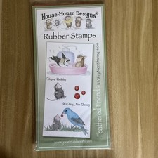 House Mouse Rubber Stamps Joanna Sheen Feathered Friends - It’s Nice Sharing
