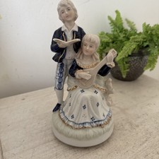 Vintage music box porcelain - vintage,