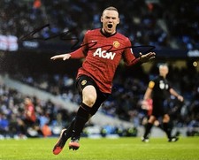 Wayne Rooney hand signed 8x10