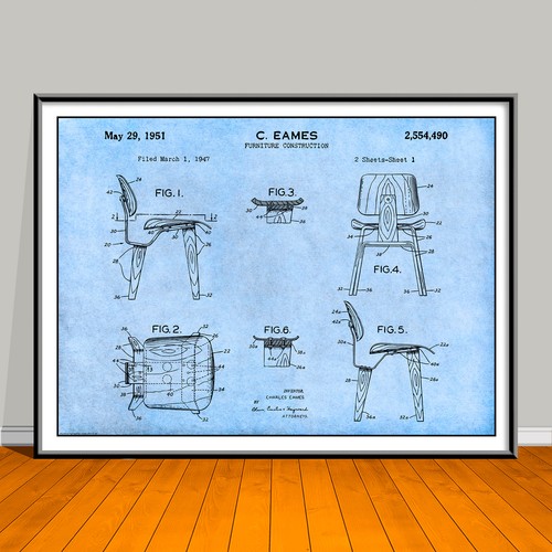 1947 eames chair furniture - eames,