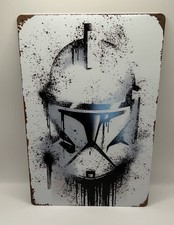 Star Wars Poster Tin Sign 12” X 8” 80s Movie Art Retro Wall Metal Sign NEW