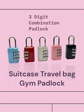 4Packs Luggage Locks 3 Digit Combination Padlock Codesr Suitcase Travel Bag Gym