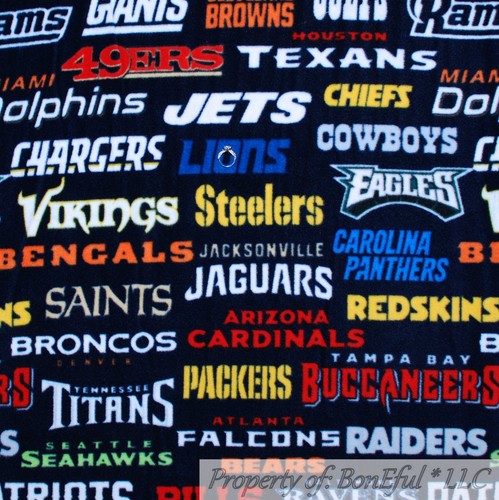 Boneful fabric fleece bthy nfl - fabric,