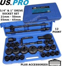 US PRO Tools 27pc 3/4" & 1" dr