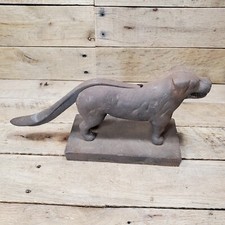 Vtg Heavy Cast Iron Dog