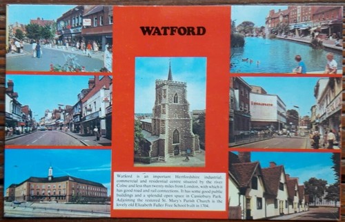 Postcard watford - -,