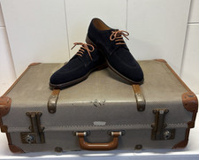 Loake 1880 Ealing Men’s New Goodyear Welted Blue Suede Shoes UK Size 8 F