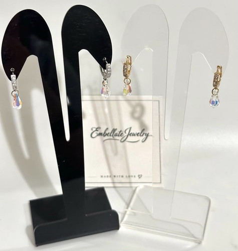 Swarovski crystal teardrop - crystal,
