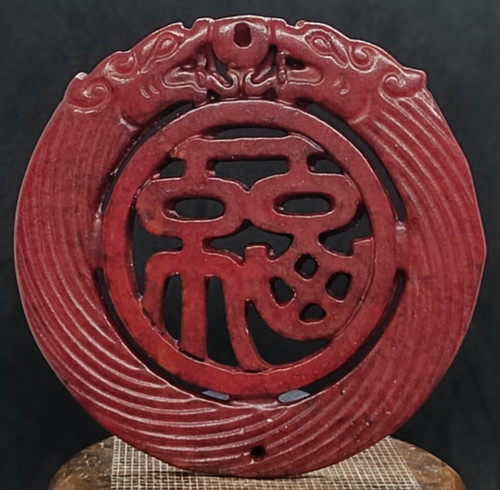 Antique carved nephrite jade - carved,