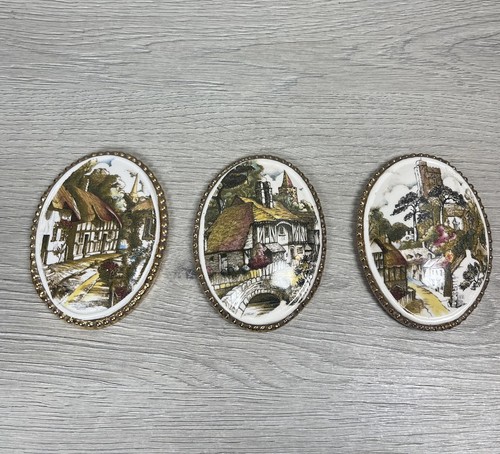 Vintage set oval - set, cottage