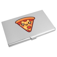 'Cute Pizza Slice' Business Card Holder / Credit Card Wallet (CH00048148)