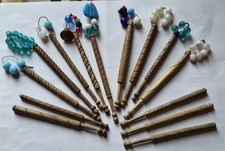 SET of 14 VINTAGE HAND TURNED