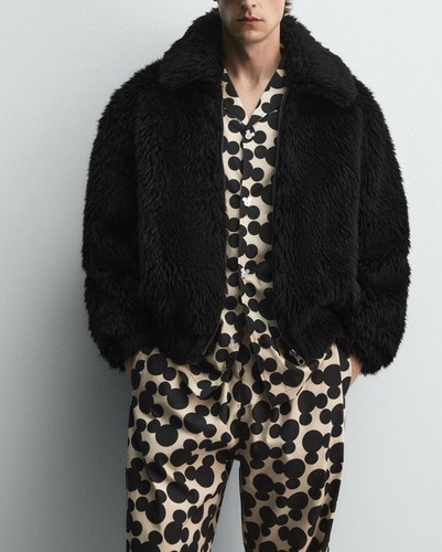 Zara faux fur jacket - faux,